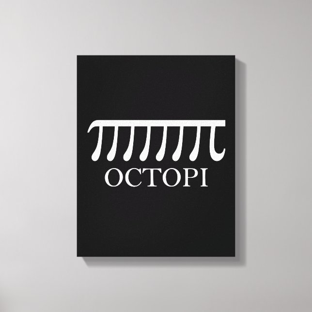 Toile Octopi - Funny Pi Octopus Math (Recto)