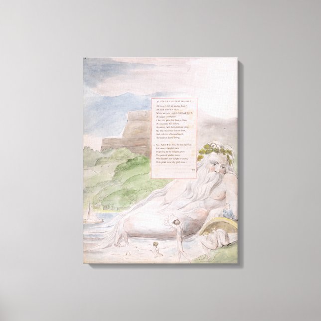 Toile Ode sur une perspective lointaine Eton College, de (Recto)