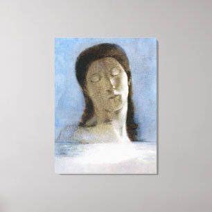 Toile Odilon Redon, les yeux fermés 1890