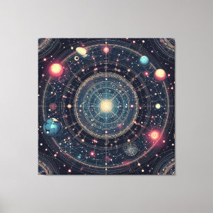 Toile Odyssée cosmique de l'espace