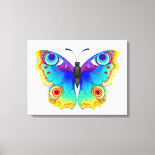 Toile Oeil de paon arc-en-ciel