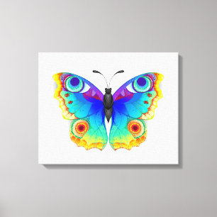 Toile Oeil de paon arc-en-ciel