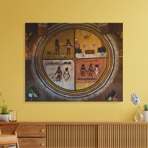 Toile Œuvre d'art Adobe murale