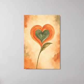 Toile Œuvre d'art botanique murale Desert Heart