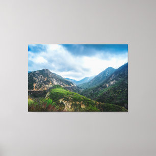 Toile Œuvre d'art de la vallée de la montagne de Sierra