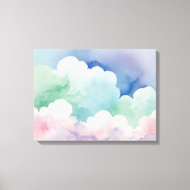 Toile Œuvre d'art murale avec des chuchotements pastel e (Recto)