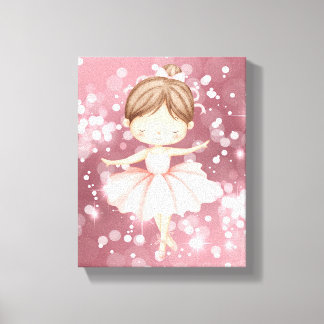 Toile Œuvre d'art murale ballerine
