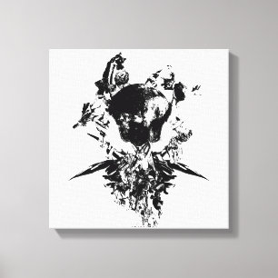 Toile OEuvre d'art originale #3 Noir et blanc