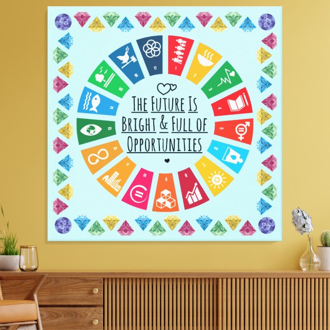 Toile OEuvre murale d'inspiration pour bureau, salle de  (Insitu(Salon))