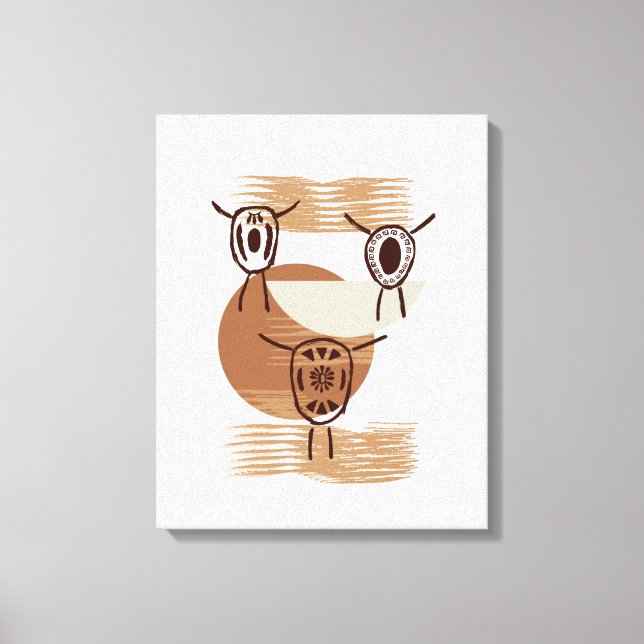 Toile OEuvre murale Monochromatique Bolo Cravate (Recto)