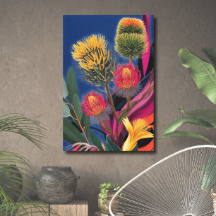 Toile Oeuvres d'art florales Imprime Botanique Australie