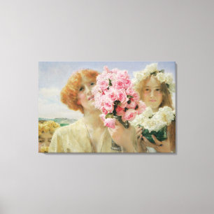 Toile Offrande d'été par Sir Lawrence Alma-Tadema