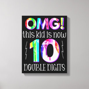 Toile Oh mon Dieu ! Cet Enfant Est Maintenant 10 Double