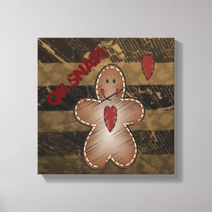 Toile Oh Snap Gingpain homme Noël