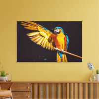 Oiseau de perruque coloré