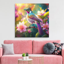 Oiseau d'Imaginaire à arc-en-ciel orangé