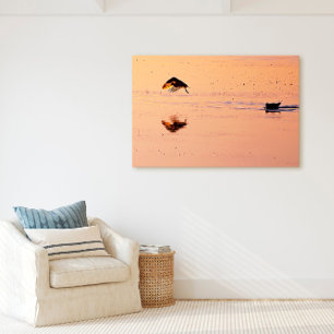 Toile Oiseaux au coucher du soleil sur Ocean Key West Fl