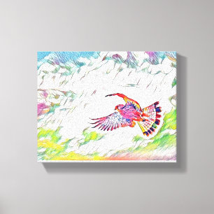 Toile Oiseaux en vol : une symphonie de liberté"