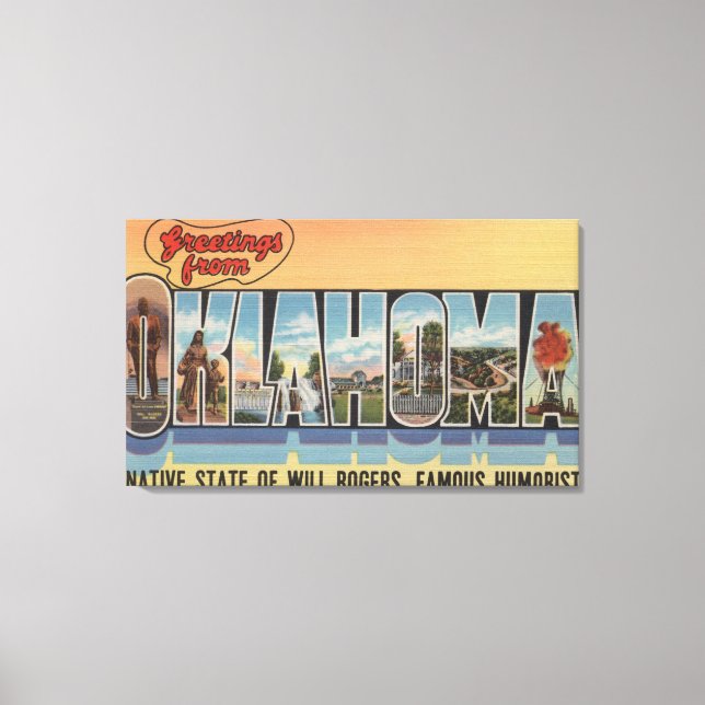 Toile Oklahoma (État natal de Will Rodgers) (Recto)