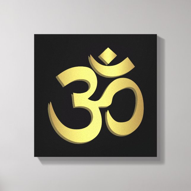 Toile Om ( Aum ) Namaste yoga (Recto)