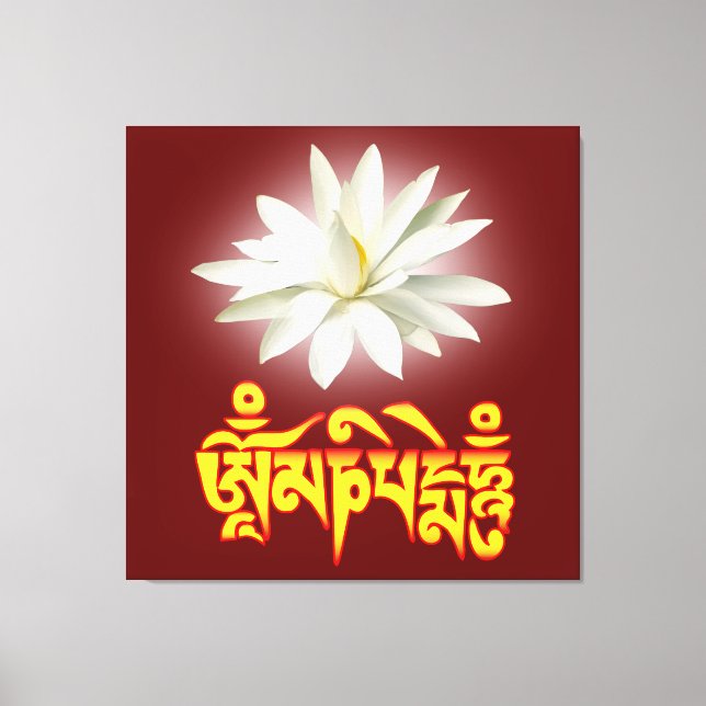 Toile Om mani padme mantra (Recto)