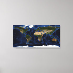 Toile Ombrage topographique et bathymétrique de la