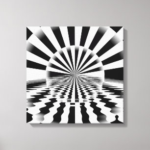 Toile Op art sunrise