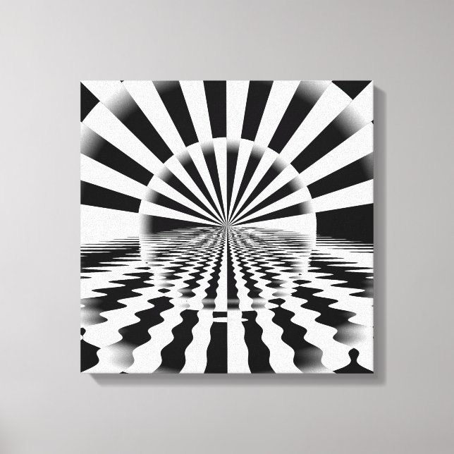 Toile Op art sunrise (Recto)