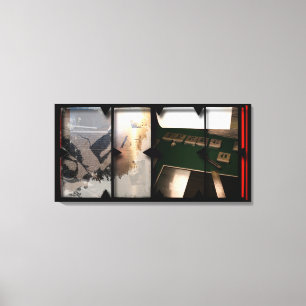 Toile Open Work sur Open Red 14 Canvas Photomontage