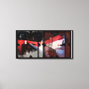 Toile Open Work sur Open Red 17 Canvas Photomontage