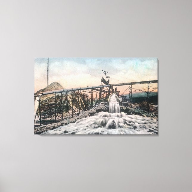 Toile Opération de mine d'or de l'Alaska Boîte à neige (Recto)