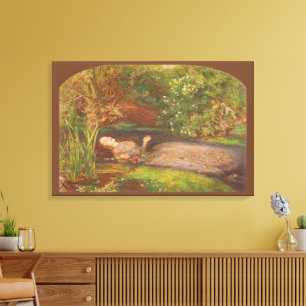 Toile Ophelia par Millais, Beaux-arts victoriens antique