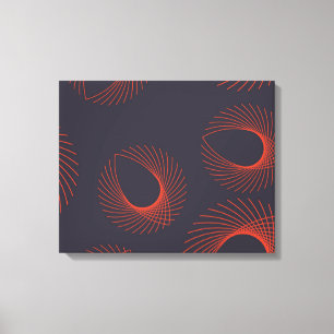 Toile Orange, cool, tendance, abstraction oculaire géomé