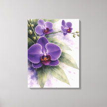 Orchidée pourpre botanique