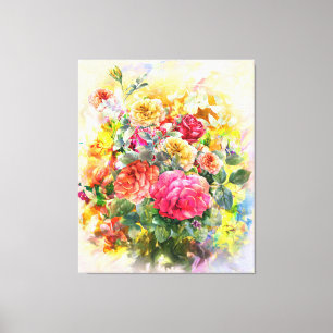 Toile Orchidée rose Connexion Florale Wall Art