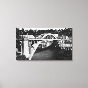 Toile Oregon City, OU pont routier sur Willamette