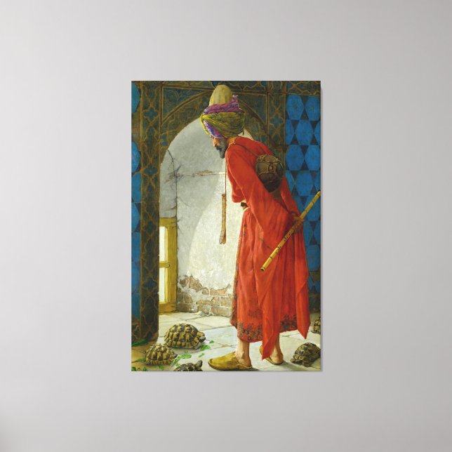 Toile Osman Hamdi Bey L'Entraîneur Tortoise (1900) (Recto)
