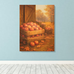 Toile Où la récolte attend - Scène de récolte rustique