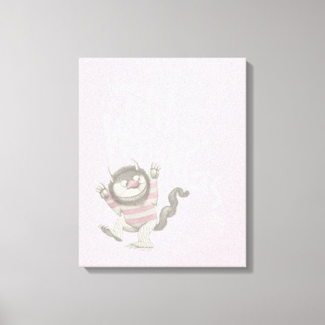 Toile Où les choses sauvages sont citées - rose (Recto)