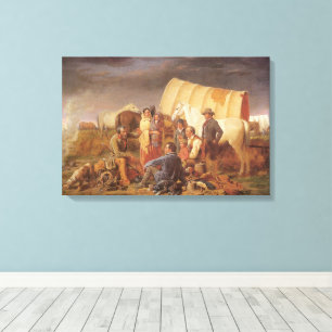 Toile Ouest de l'Amérique vintage, conseils sur les Prai