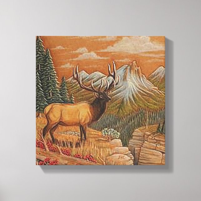 Toile "Ouest sauvage/paysage" IMPRIMER CANVAS 12X12 (Recto)