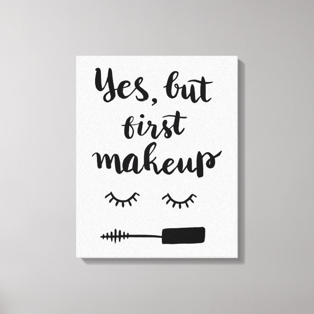 Toile Oui, mais premier maquillage (Recto)