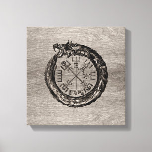 Toile Ouroboros avec Vegvisir