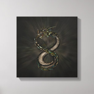 Toile Ouroboros - Dragon d'Infini