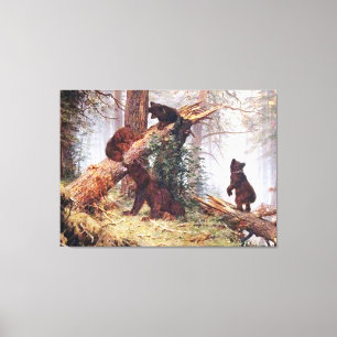 Toile Ours dans les bois