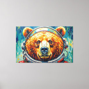 TOILE OURS DANS L'ESPACE-3