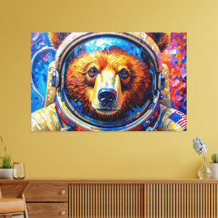 TOILE OURS DANS L'ESPACE-6