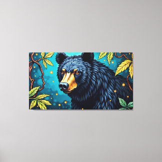 Toile Ours noir américain – Majesté des bois