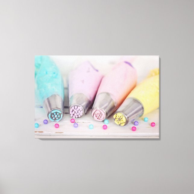 Toile Outils de décoration de gâteaux de couleur pastel  (Recto)