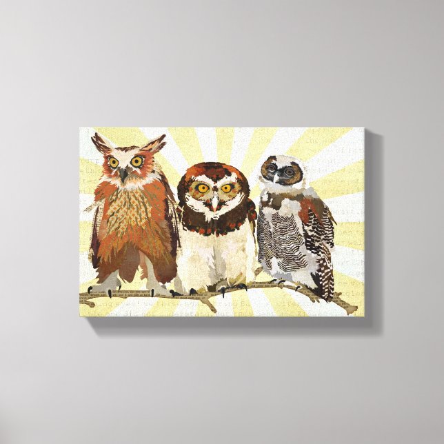 TOILE OWLS DANS UNE VOIE (Recto)
